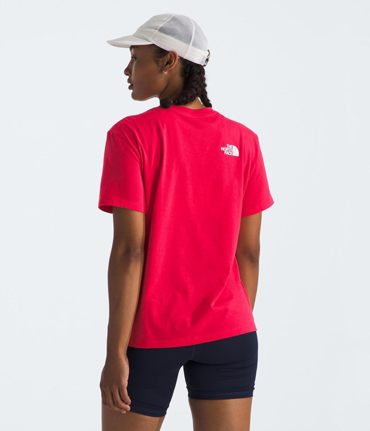 imageThe North Face Womens Evolution Short Sleeve Half Dome TeeHibiscusTnf White