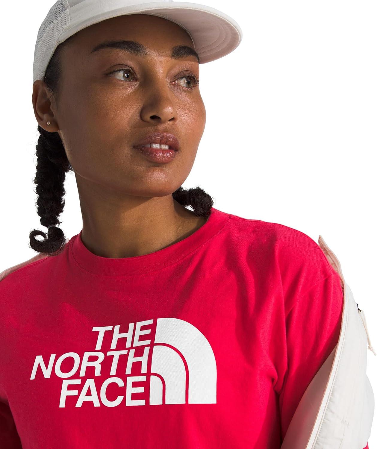 imageThe North Face Womens Evolution Short Sleeve Half Dome TeeHibiscusTnf White