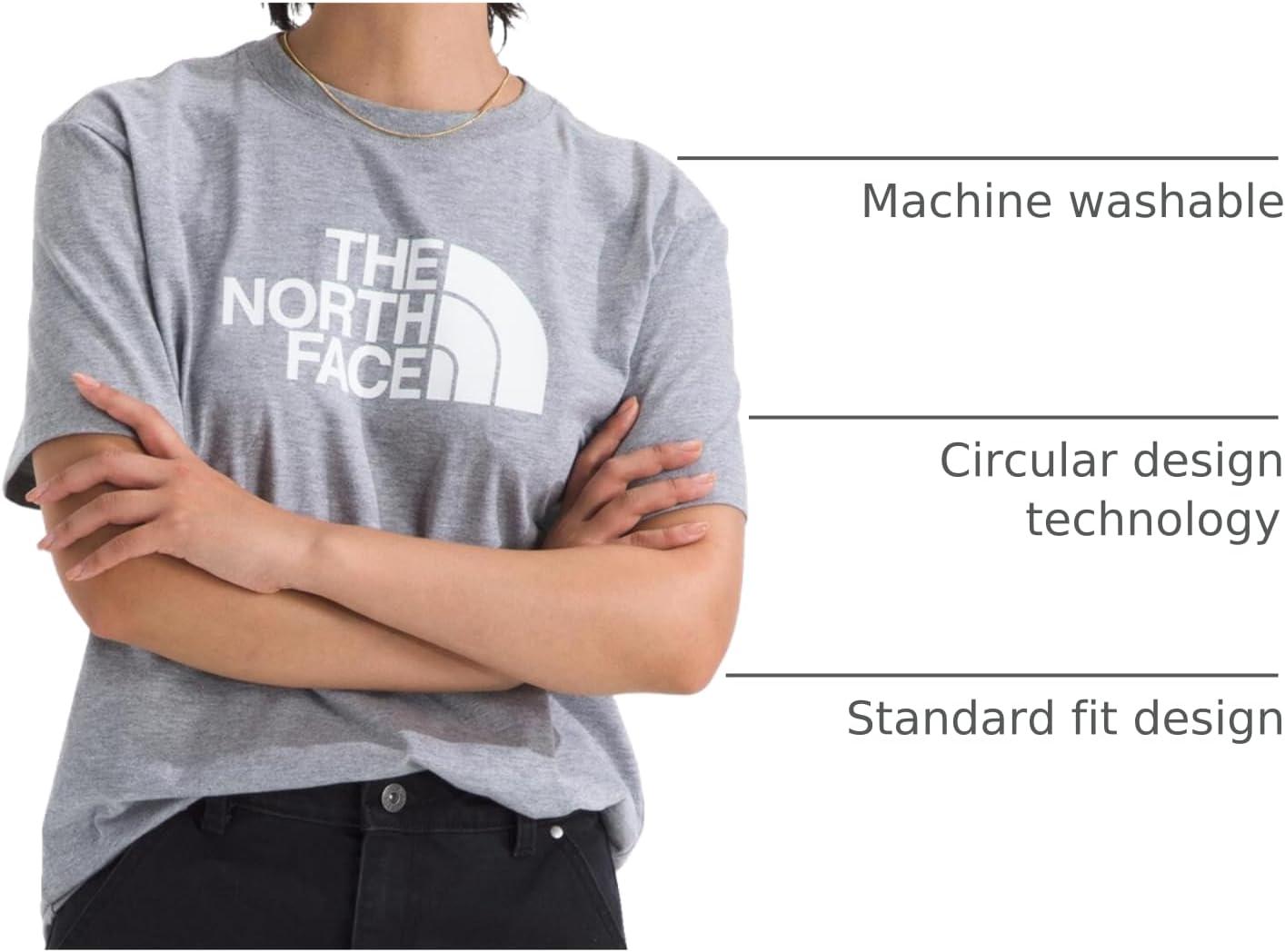 imageThe North Face Womens Evolution Short Sleeve Half Dome TeeTnf Pale Grey HeatherTnf White