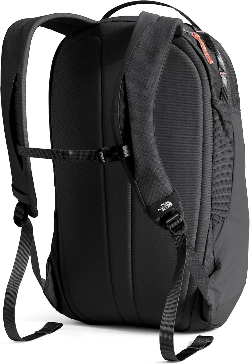 imageThe North Face Womens Isabella 30 Backpack Everyday Travel Bag with 16quot Laptop Sleeve WaterRepellent Finish WomenSpecific Fit Blue Eclipse Light HeatherTNF White One SizeTnf Black Light HeatherBurnt Coral Metallic