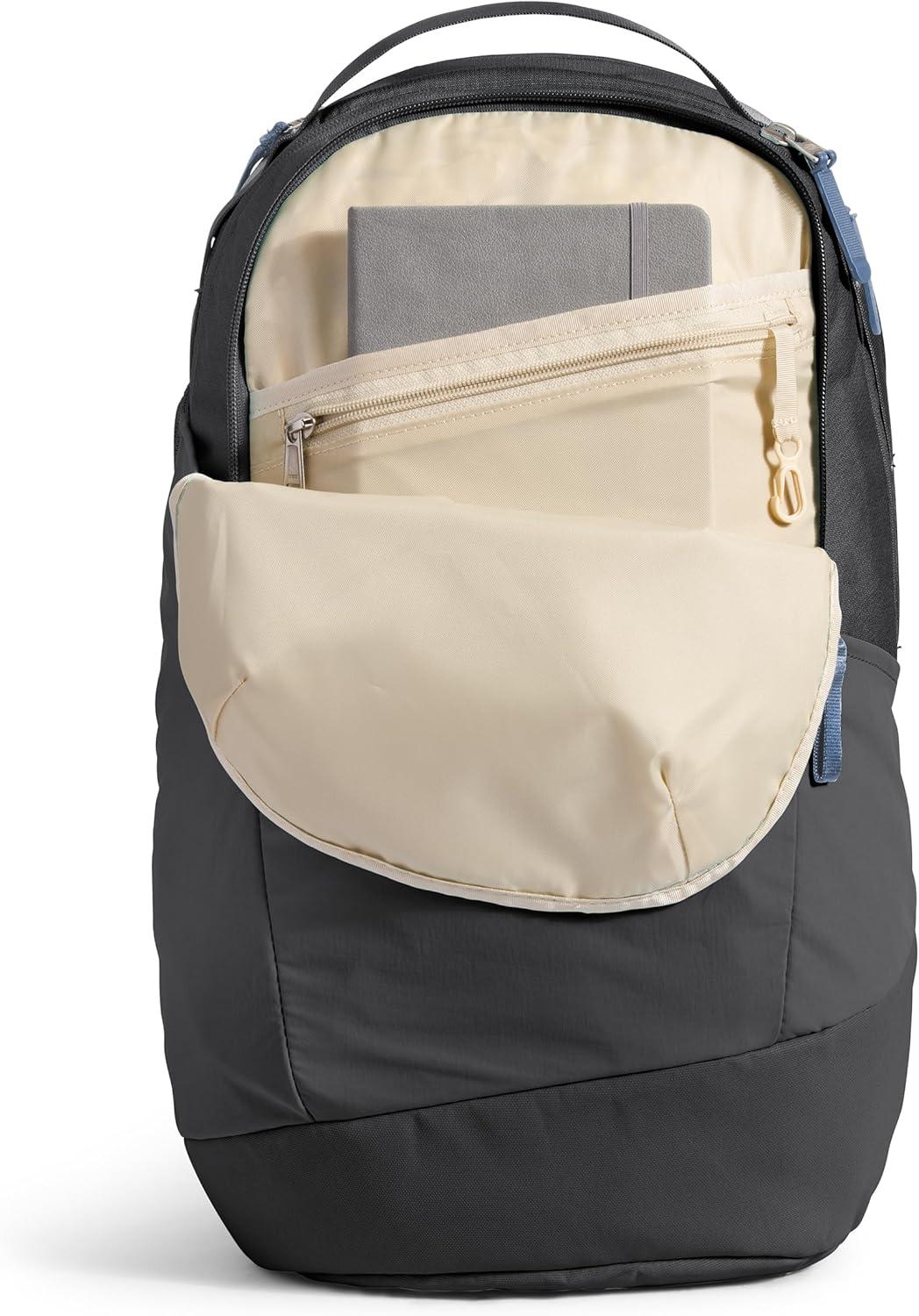 imageThe North Face Womens Isabella 30 Backpack Everyday Travel Bag with 16quot Laptop Sleeve WaterRepellent Finish WomenSpecific Fit Blue Eclipse Light HeatherTNF White One SizeAsphalt Grey Light HeatherFolk Blue