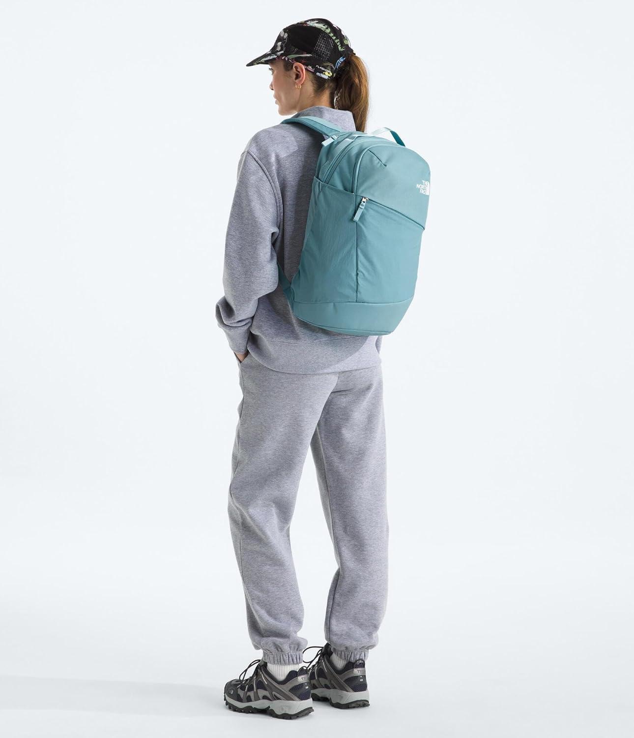 imageThe North Face Womens Isabella 30 Backpack Everyday Travel Bag with 16quot Laptop Sleeve WaterRepellent Finish WomenSpecific Fit Blue Eclipse Light HeatherTNF White One SizeBlue Eclipse Light HeatherTnf White