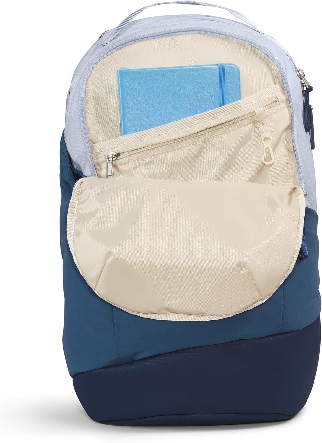 imageThe North Face Womens Isabella 30 Backpack Everyday Travel Bag with 16quot Laptop Sleeve WaterRepellent Finish WomenSpecific Fit Blue Eclipse Light HeatherTNF White One SizeDusty Periwinkle Dark HeatherShady BlueSummit Navy