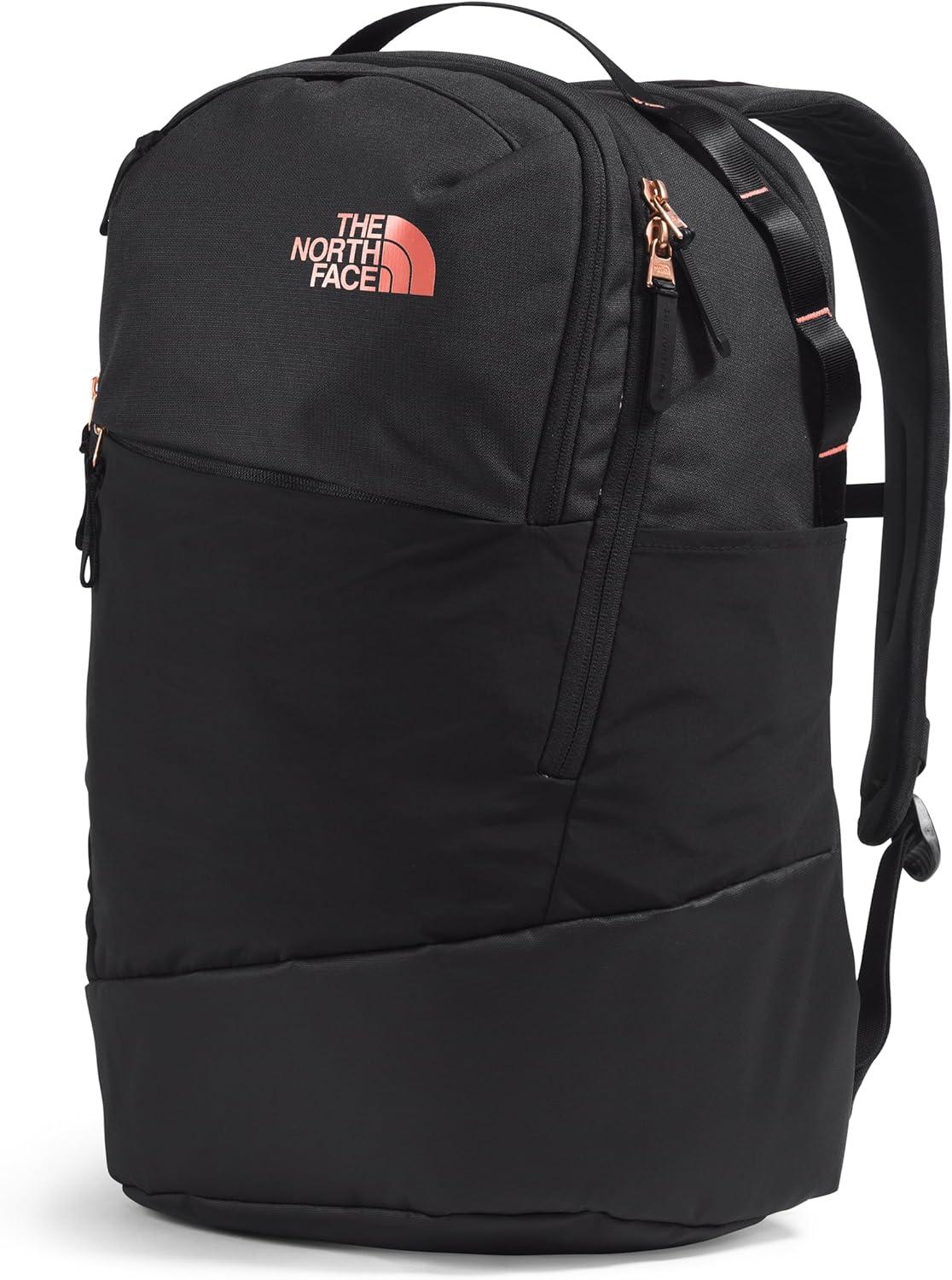 imageThe North Face Womens Isabella Transit Backpack Commuter Travel Bag with 16quot Laptop Sleeve WaterRepellent Finish WomenSpecific Fit TNF Black Light HeatherBurnt Coral MetallicNPF One SizeTnf Black Light HeatherBurnt Coral Metallicnpf