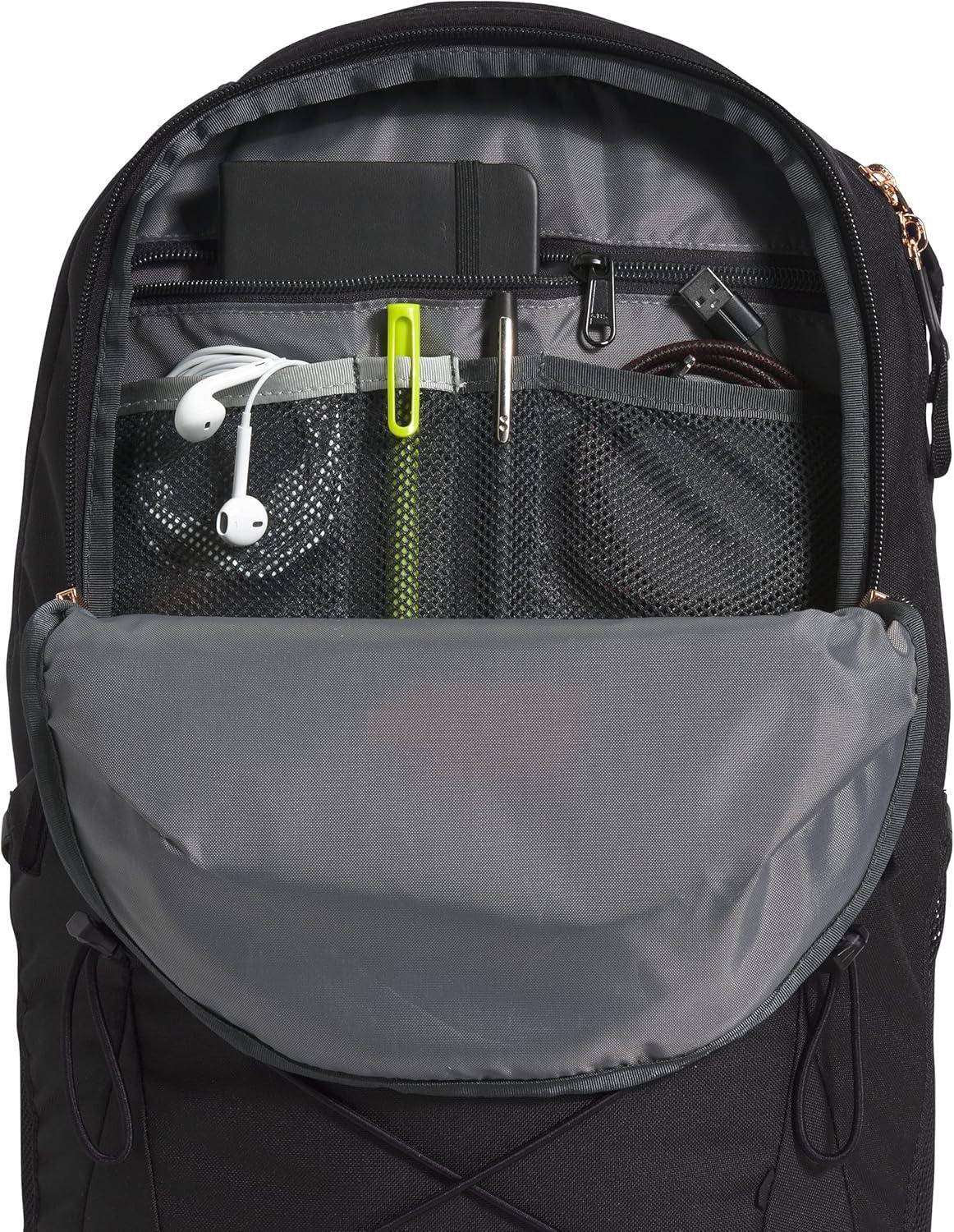 imageThe North Face Womens Jester Everyday Laptop Backpack Commuter Travel Bag with Laptop Sleeve WaterRepellent Finish Spacious Compartment Steel Blue One SizeTnf BlackBurnt Coral Metallic 1