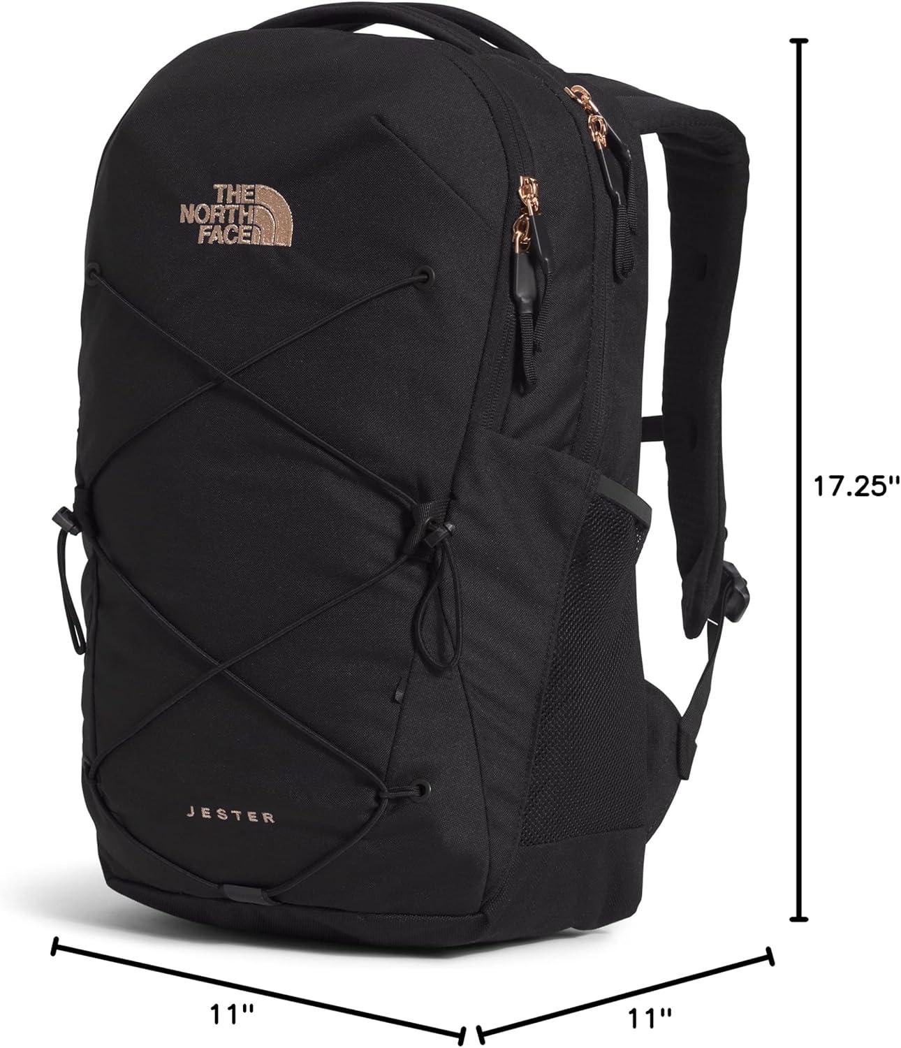 imageThe North Face Womens Jester Everyday Laptop Backpack Commuter Travel Bag with Laptop Sleeve WaterRepellent Finish Spacious Compartment Steel Blue One SizeTnf BlackBurnt Coral Metallic 1