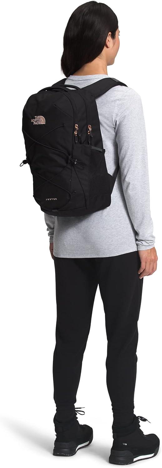 imageThe North Face Womens Jester Everyday Laptop Backpack Commuter Travel Bag with Laptop Sleeve WaterRepellent Finish Spacious Compartment Steel Blue One SizeTnf BlackBurnt Coral Metallic 1