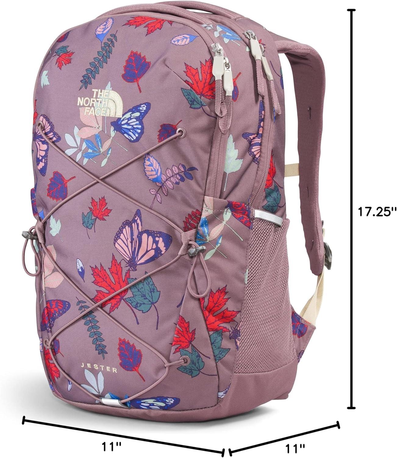 imageThe North Face Womens Jester Everyday Laptop Backpack Commuter Travel Bag with Laptop Sleeve WaterRepellent Finish Spacious Compartment Steel Blue One SizeFawn Grey Fall Wanderer Print