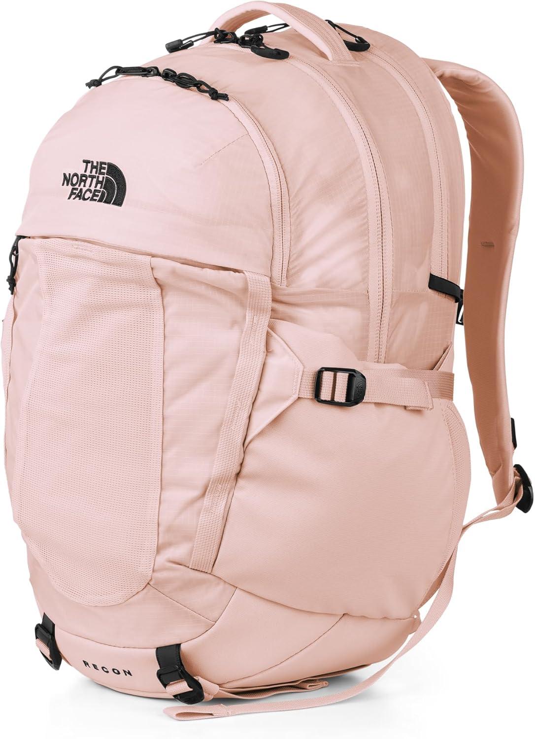 imageThe North Face Womens Recon Everyday Laptop Backpack Commuter Travel Bag with 16quot Laptop Sleeve WaterRepellent Finish WomenSpecific Fit Blue Eclipse Light HeatherBlue Eclipse One SizePink SaltTnf Black