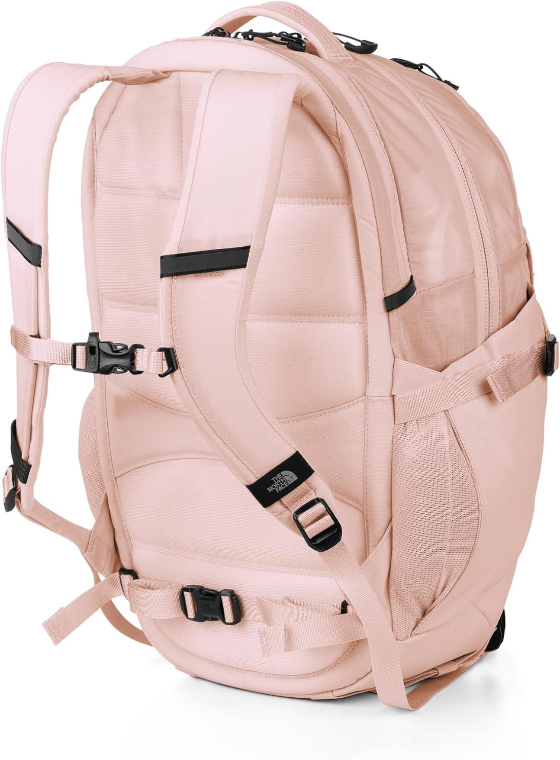 imageThe North Face Womens Recon Everyday Laptop Backpack Commuter Travel Bag with 16quot Laptop Sleeve WaterRepellent Finish WomenSpecific Fit Blue Eclipse Light HeatherBlue Eclipse One SizePink SaltTnf Black