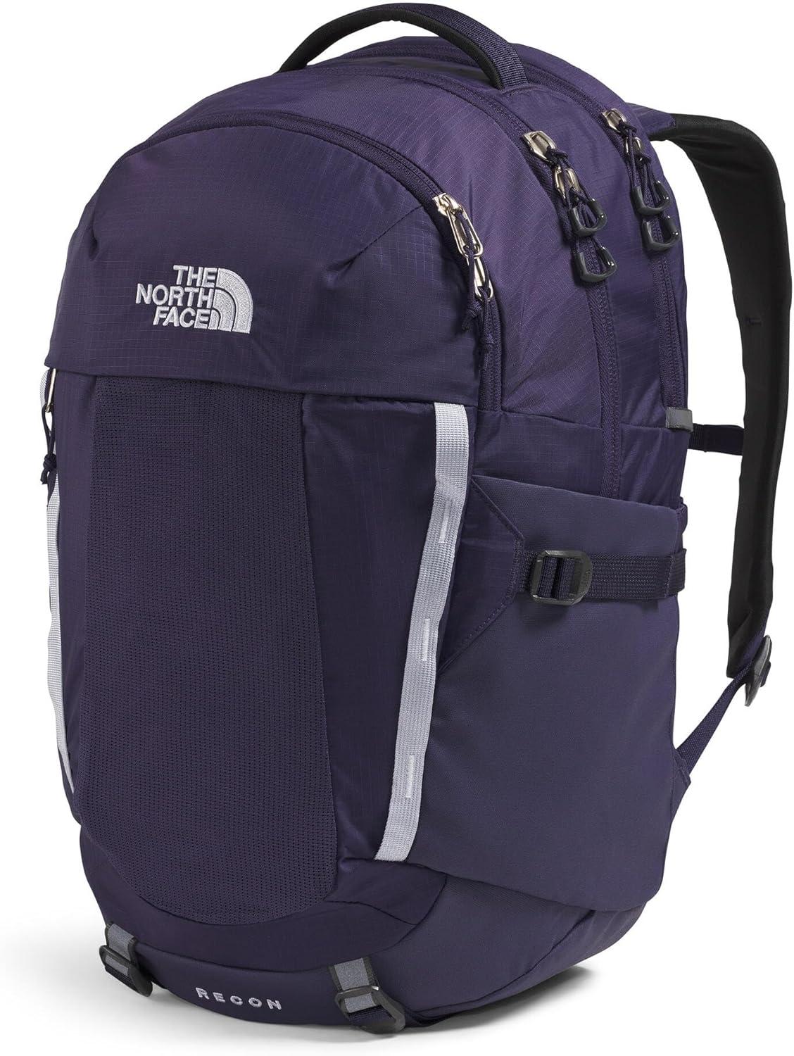 imageThe North Face Womens Recon Everyday Laptop Backpack Commuter Travel Bag with 16quot Laptop Sleeve WaterRepellent Finish WomenSpecific Fit Blue Eclipse Light HeatherBlue Eclipse One SizeEternal PurpleBlue Flax