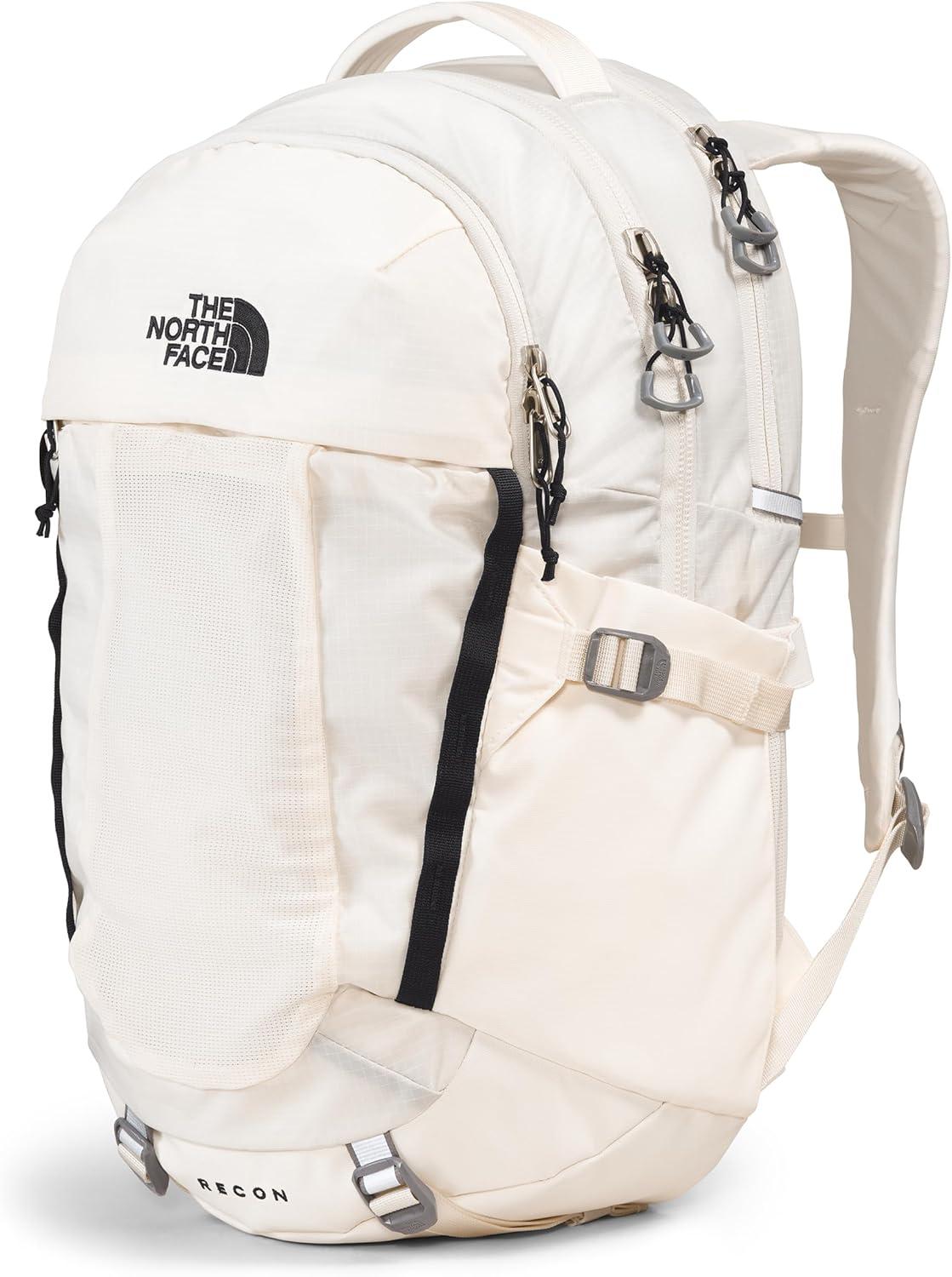 imageThe North Face Womens Recon Everyday Laptop Backpack Commuter Travel Bag with 16quot Laptop Sleeve WaterRepellent Finish WomenSpecific Fit Blue Eclipse Light HeatherBlue Eclipse One SizeGardenia WhiteTnf Blacknpf