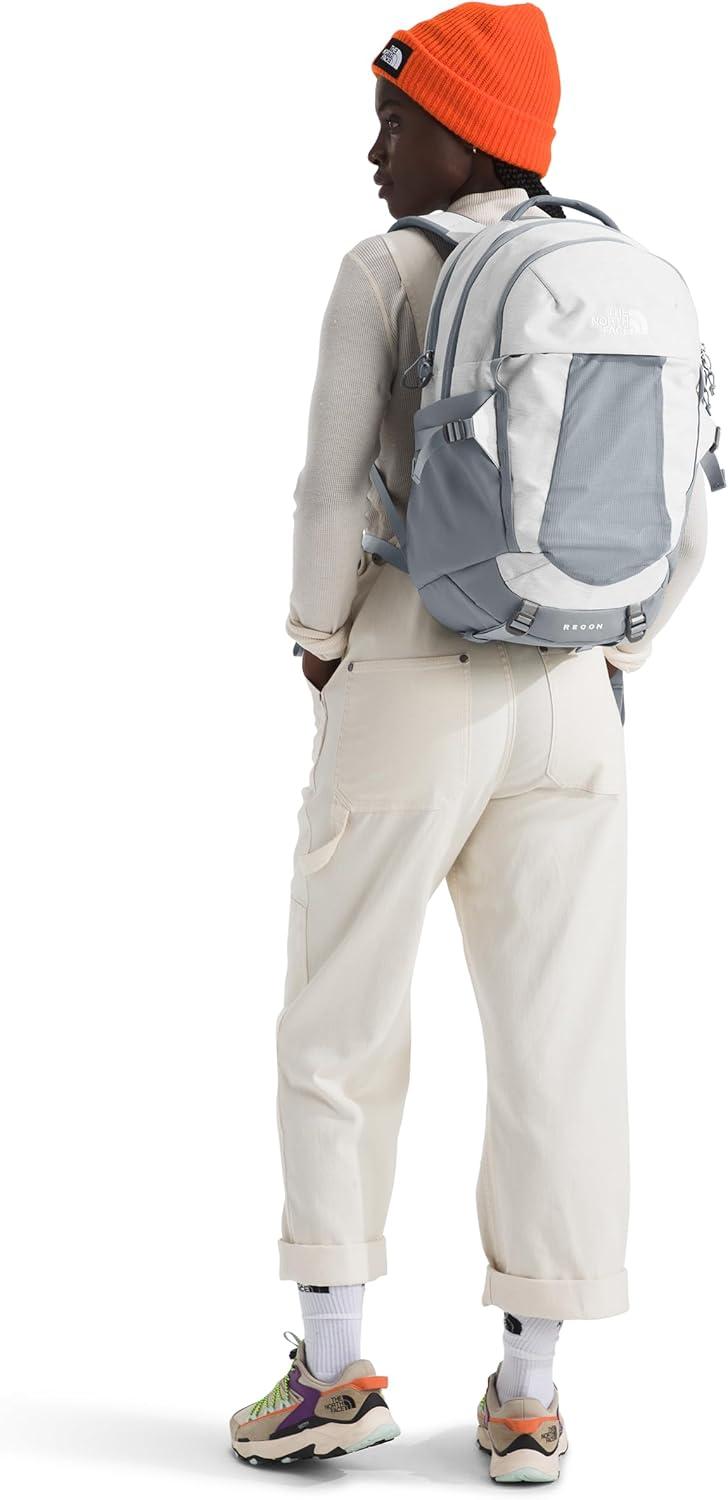 imageThe North Face Womens Recon Everyday Laptop Backpack Commuter Travel Bag with 16quot Laptop Sleeve WaterRepellent Finish WomenSpecific Fit Blue Eclipse Light HeatherBlue Eclipse One SizeTnf White Metallic MlangeMid Greynpf