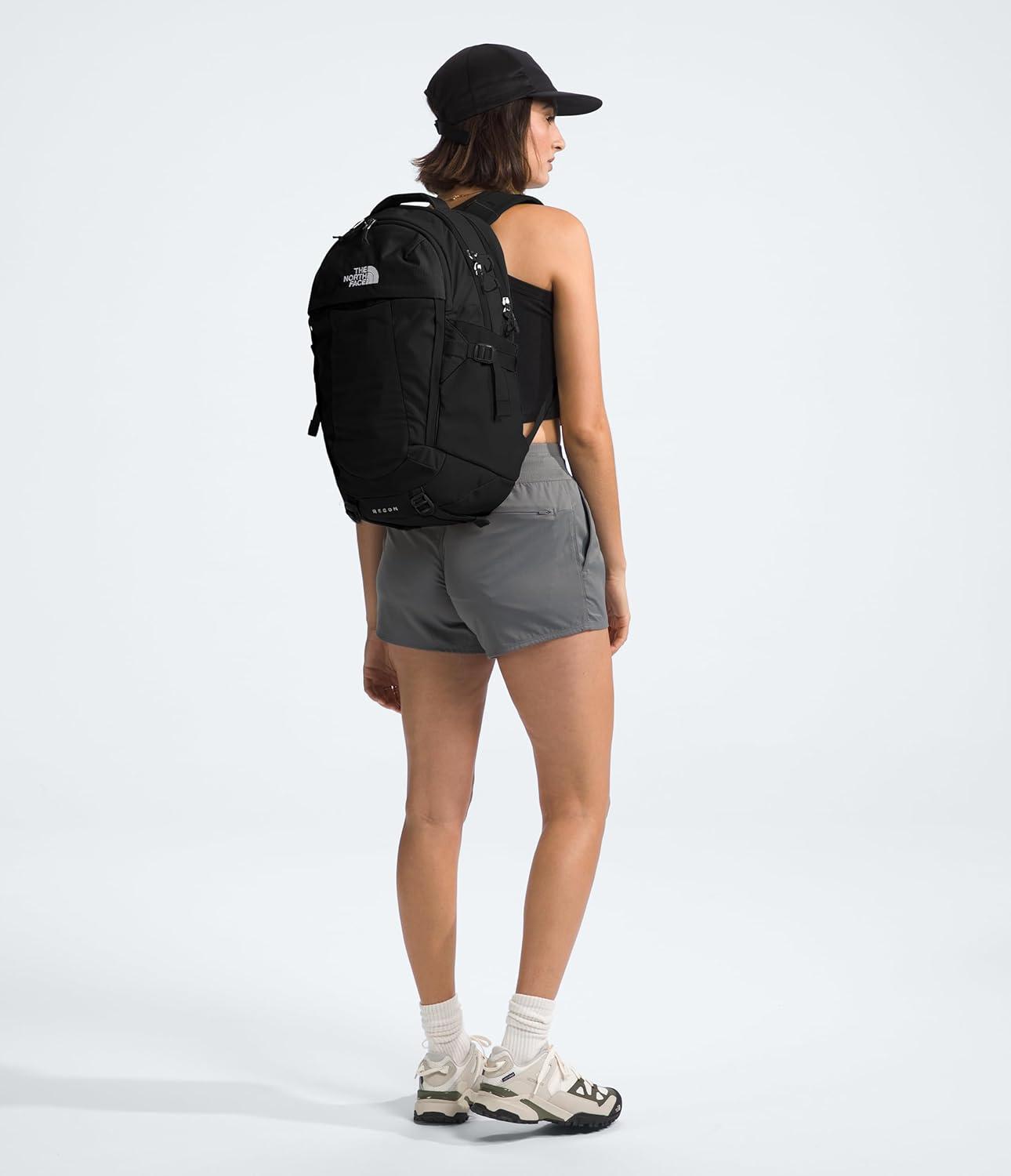 imageThe North Face Womens Recon Everyday Laptop Backpack Commuter Travel Bag with 16quot Laptop Sleeve WaterRepellent Finish WomenSpecific Fit Blue Eclipse Light HeatherBlue Eclipse One SizeTnf BlackTnf Blacknpf