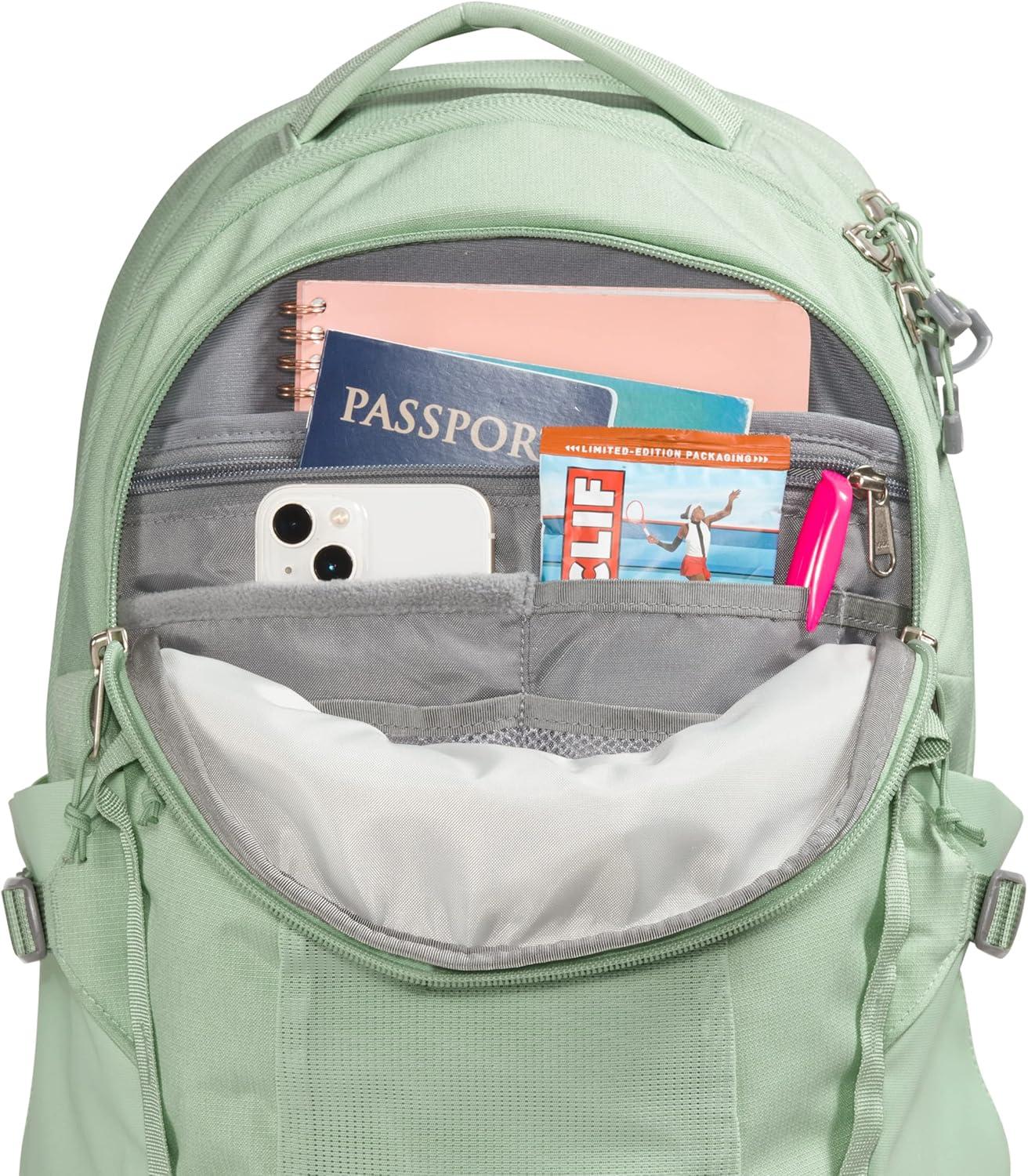 imageThe North Face Womens Recon Everyday Laptop Backpack Commuter Travel Bag with 16quot Laptop Sleeve WaterRepellent Finish WomenSpecific Fit Blue Eclipse Light HeatherBlue Eclipse One SizeMisty Sage Dark HeatherMeld Grey