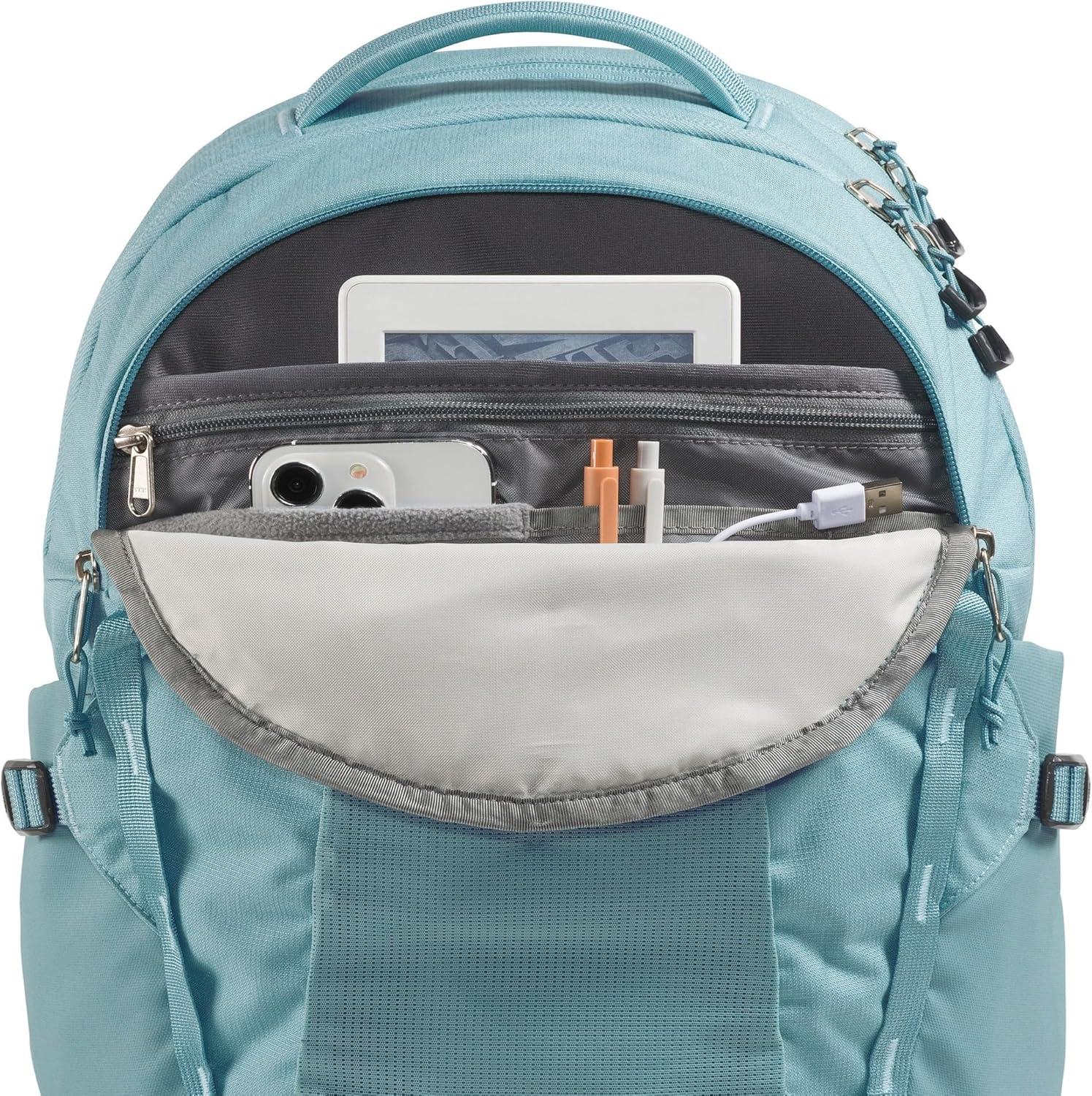 imageThe North Face Womens Recon Everyday Laptop Backpack Commuter Travel Bag with 16quot Laptop Sleeve WaterRepellent Finish WomenSpecific Fit Blue Eclipse Light HeatherBlue Eclipse One SizeBlue Eclipse Light HeatherBlue Eclipse