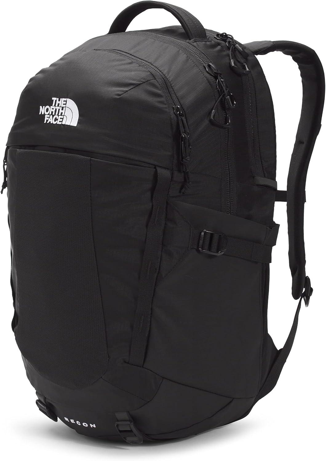 imageThe North Face Womens Recon Everyday Laptop Backpack Commuter Travel Bag with 16quot Laptop Sleeve WaterRepellent Finish WomenSpecific Fit Blue Eclipse Light HeatherBlue Eclipse One SizeTNF BlackTNF Black
