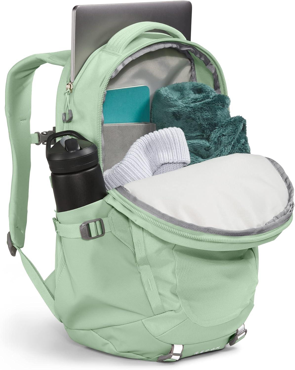 imageThe North Face Womens Recon Everyday Laptop Backpack Commuter Travel Bag with 16quot Laptop Sleeve WaterRepellent Finish WomenSpecific Fit Blue Eclipse Light HeatherBlue Eclipse One SizeMisty Sage Dark HeatherMeld Grey
