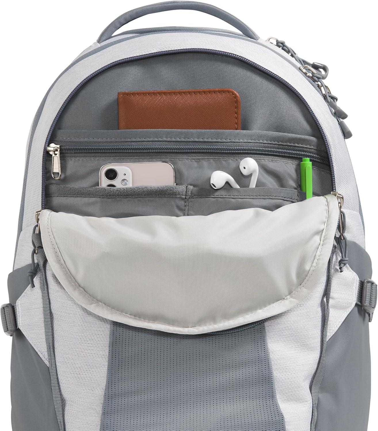 imageThe North Face Womens Recon Everyday Laptop Backpack Commuter Travel Bag with 16quot Laptop Sleeve WaterRepellent Finish WomenSpecific Fit Blue Eclipse Light HeatherBlue Eclipse One SizeTnf White Metallic MlangeMid Greynpf