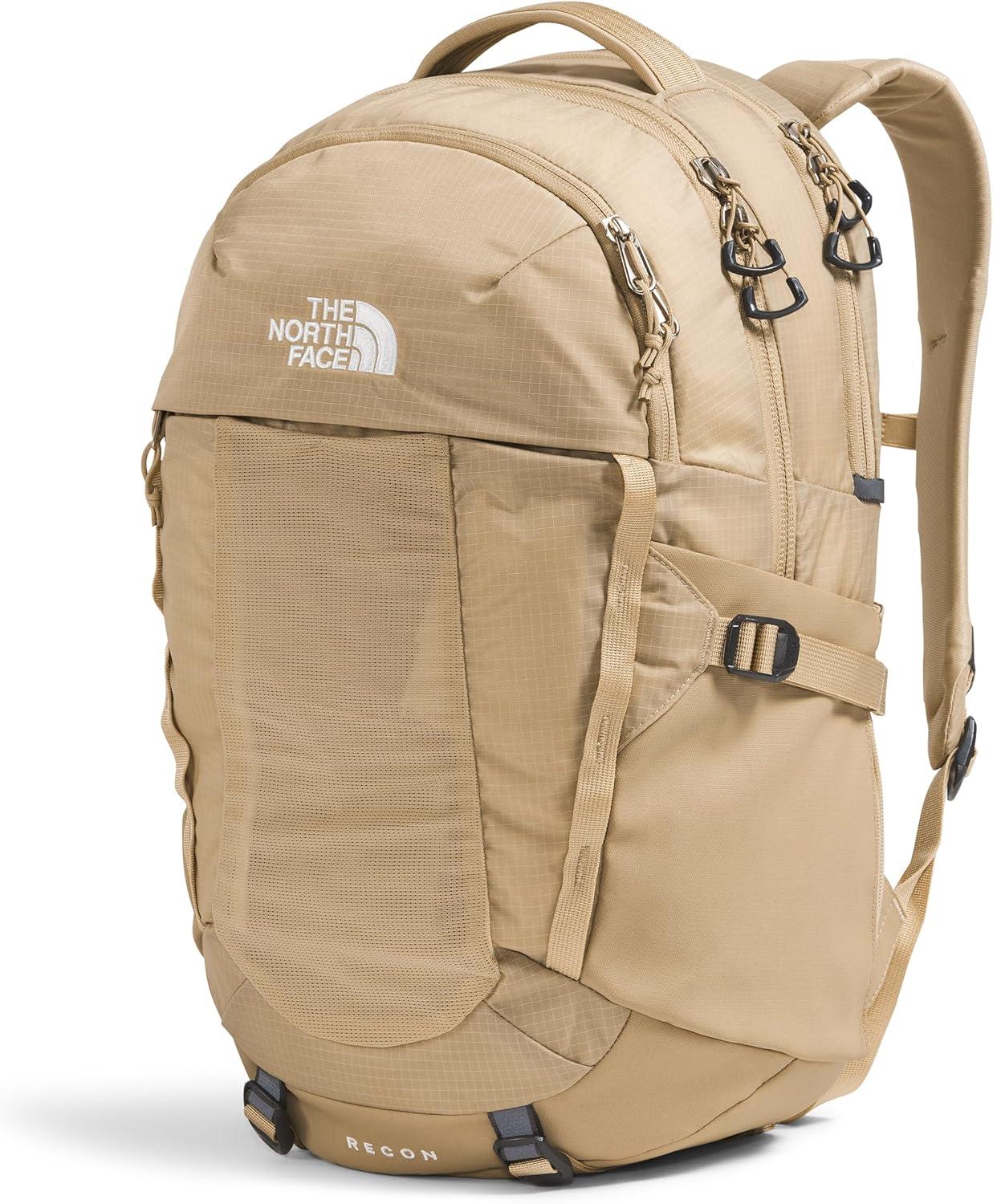 imageThe North Face Womens Recon Everyday Laptop Backpack Commuter Travel Bag with 16quot Laptop Sleeve WaterRepellent Finish WomenSpecific Fit Blue Eclipse Light HeatherBlue Eclipse One SizeKhaki Stone