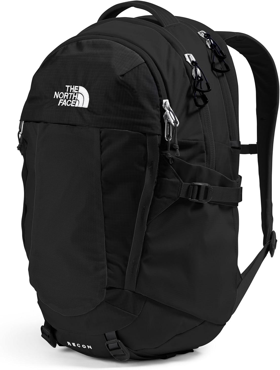 imageThe North Face Womens Recon Everyday Laptop Backpack Commuter Travel Bag with 16quot Laptop Sleeve WaterRepellent Finish WomenSpecific Fit Blue Eclipse Light HeatherBlue Eclipse One SizeTnf BlackTnf Blacknpf