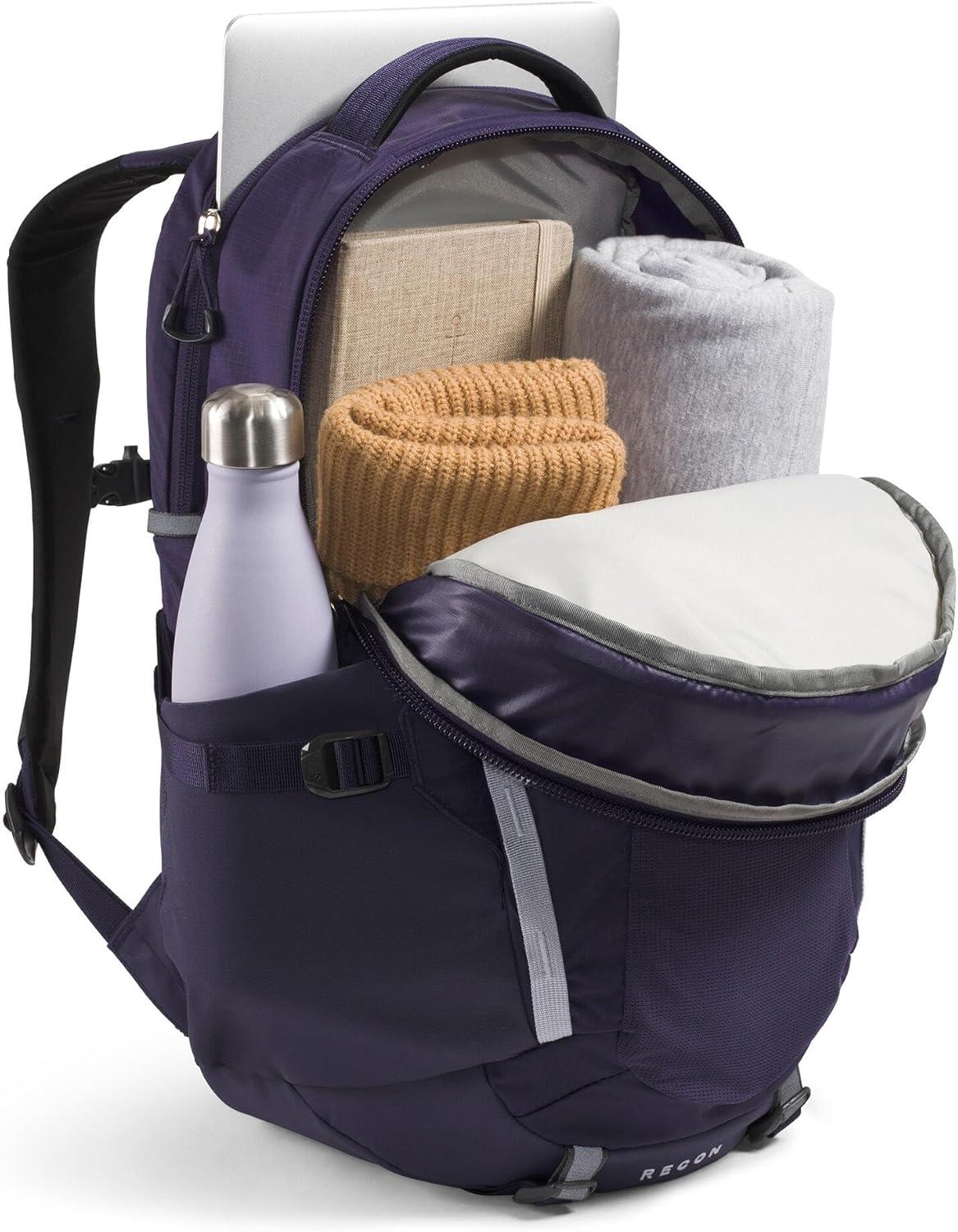 imageThe North Face Womens Recon Everyday Laptop Backpack Commuter Travel Bag with 16quot Laptop Sleeve WaterRepellent Finish WomenSpecific Fit Blue Eclipse Light HeatherBlue Eclipse One SizeEternal PurpleBlue Flax