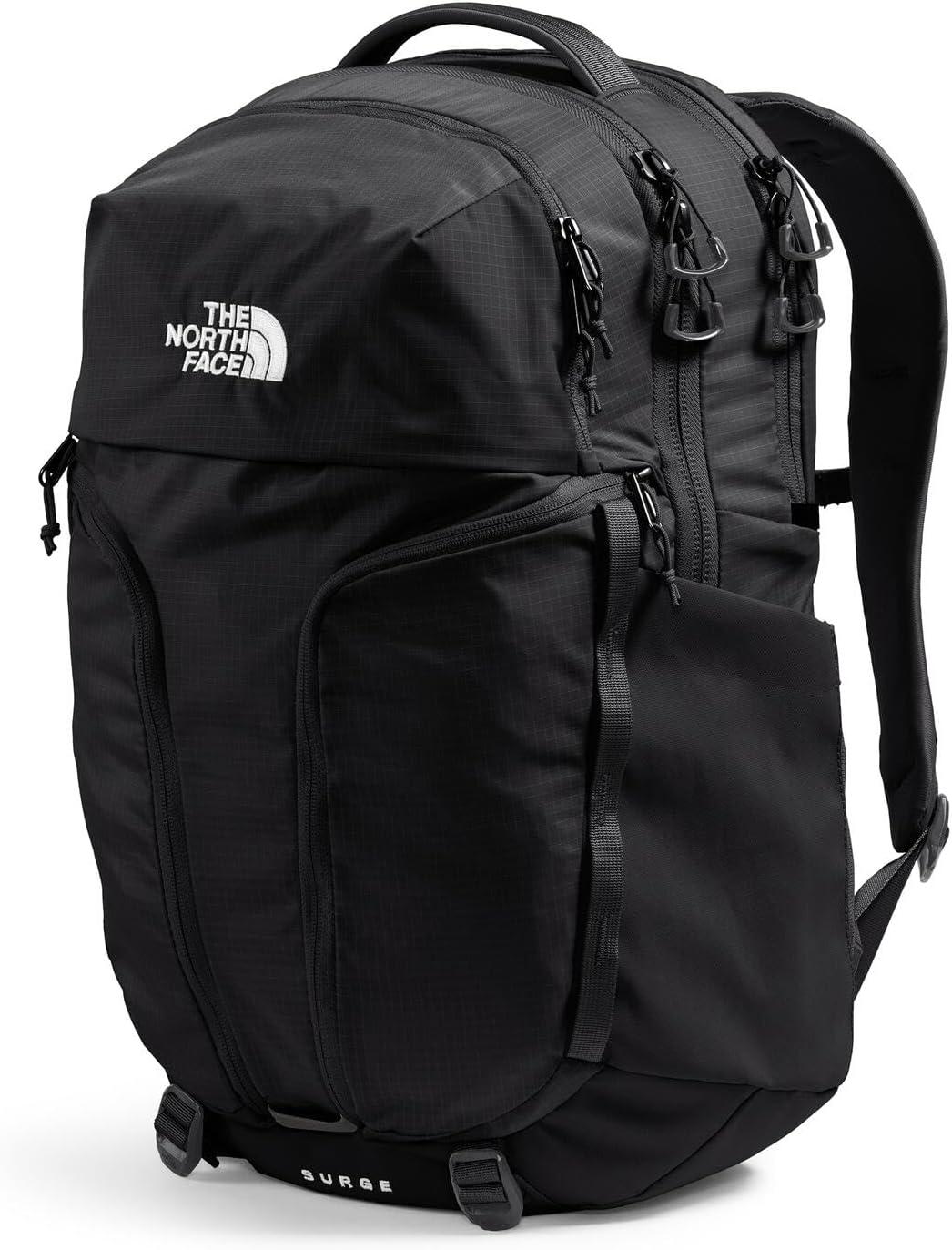 imageThe North Face Womens Surge Commuter Laptop Backpack Everyday Travel Bag with 16quot Laptop Sleeve WaterRepellent Finish WomenSpecific Fit TNF BlackTNF BlackNPF One SizeTnf BlackTnf Blacknpf