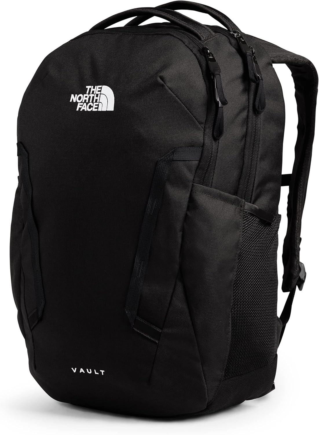 imageThe North Face Womens Vault Everyday Laptop Backpack Commuter Travel Bag with WaterRepellent Finish Spacious Main Compartment Slate MossWhite Dune One SizeTnf Black