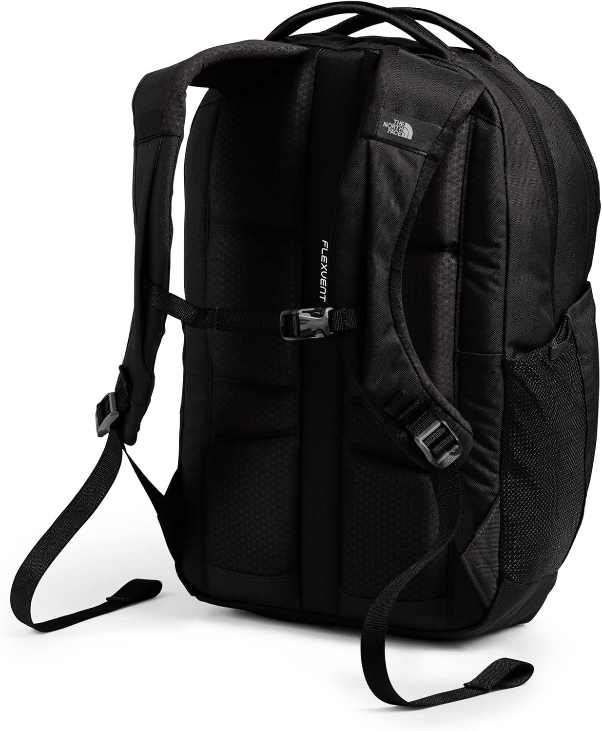 imageThe North Face Womens Vault Everyday Laptop Backpack Commuter Travel Bag with WaterRepellent Finish Spacious Main Compartment Slate MossWhite Dune One SizeTnf Black