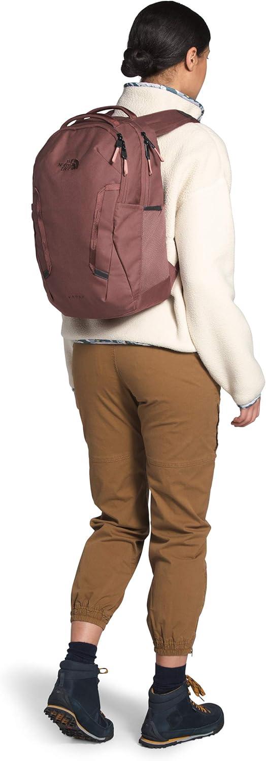imageThe North Face Womens Vault Everyday Laptop Backpack Commuter Travel Bag with WaterRepellent Finish Spacious Main Compartment Slate MossWhite Dune One SizeMarron PurplePink Clay