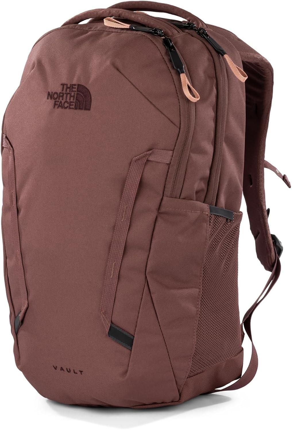 imageThe North Face Womens Vault Everyday Laptop Backpack Commuter Travel Bag with WaterRepellent Finish Spacious Main Compartment Slate MossWhite Dune One SizeMarron PurplePink Clay Npf