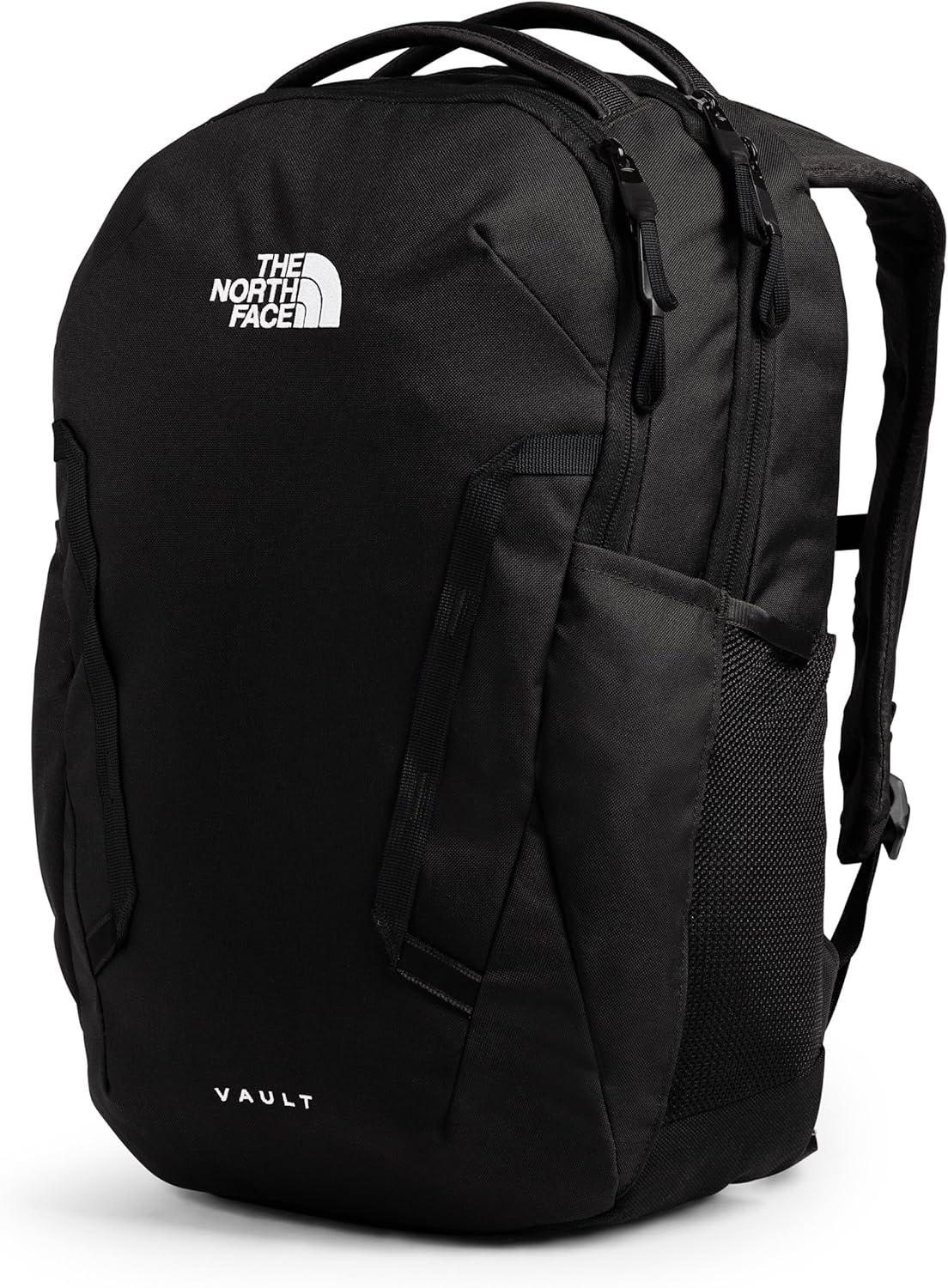 imageThe North Face Womens Vault Everyday Laptop Backpack Commuter Travel Bag with WaterRepellent Finish Spacious Main Compartment Slate MossWhite Dune One SizeTnf Blacknpf