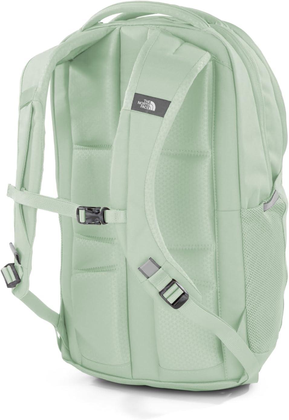 imageThe North Face Womens Vault Everyday Laptop Backpack Commuter Travel Bag with WaterRepellent Finish Spacious Main Compartment Slate MossWhite Dune One SizeMisty Sage