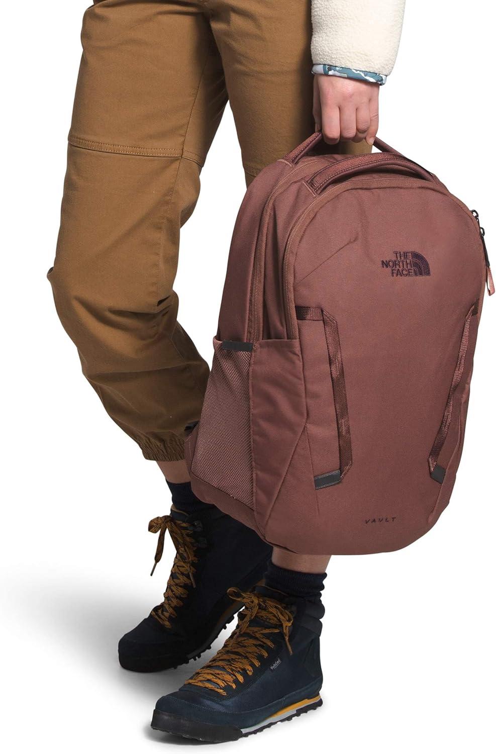 imageThe North Face Womens Vault Everyday Laptop Backpack Commuter Travel Bag with WaterRepellent Finish Spacious Main Compartment Slate MossWhite Dune One SizeMarron PurplePink Clay Npf