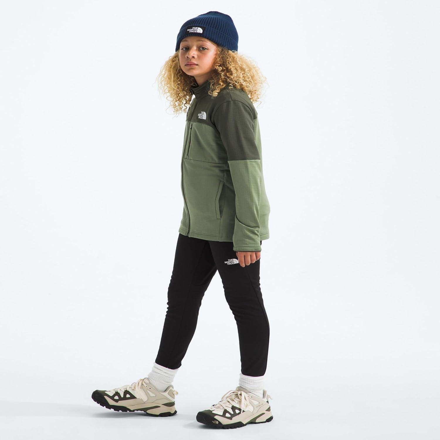 imageThe North Face boys Hike Midlayer Full Zip JacketBark MistNew Taupe Green