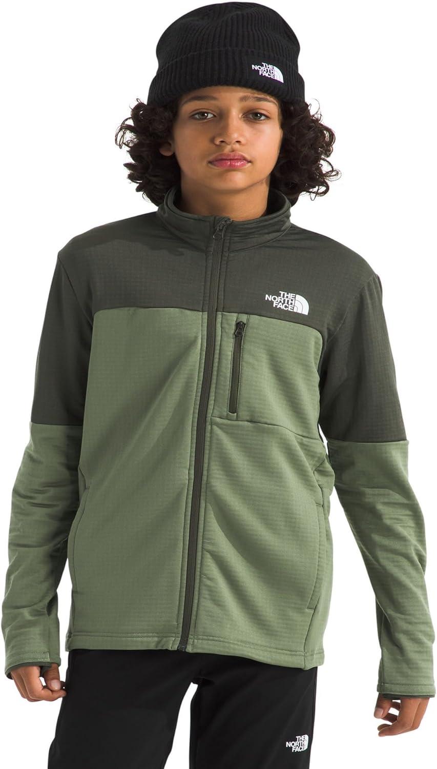 imageThe North Face boys Hike Midlayer Full Zip JacketBark MistNew Taupe Green