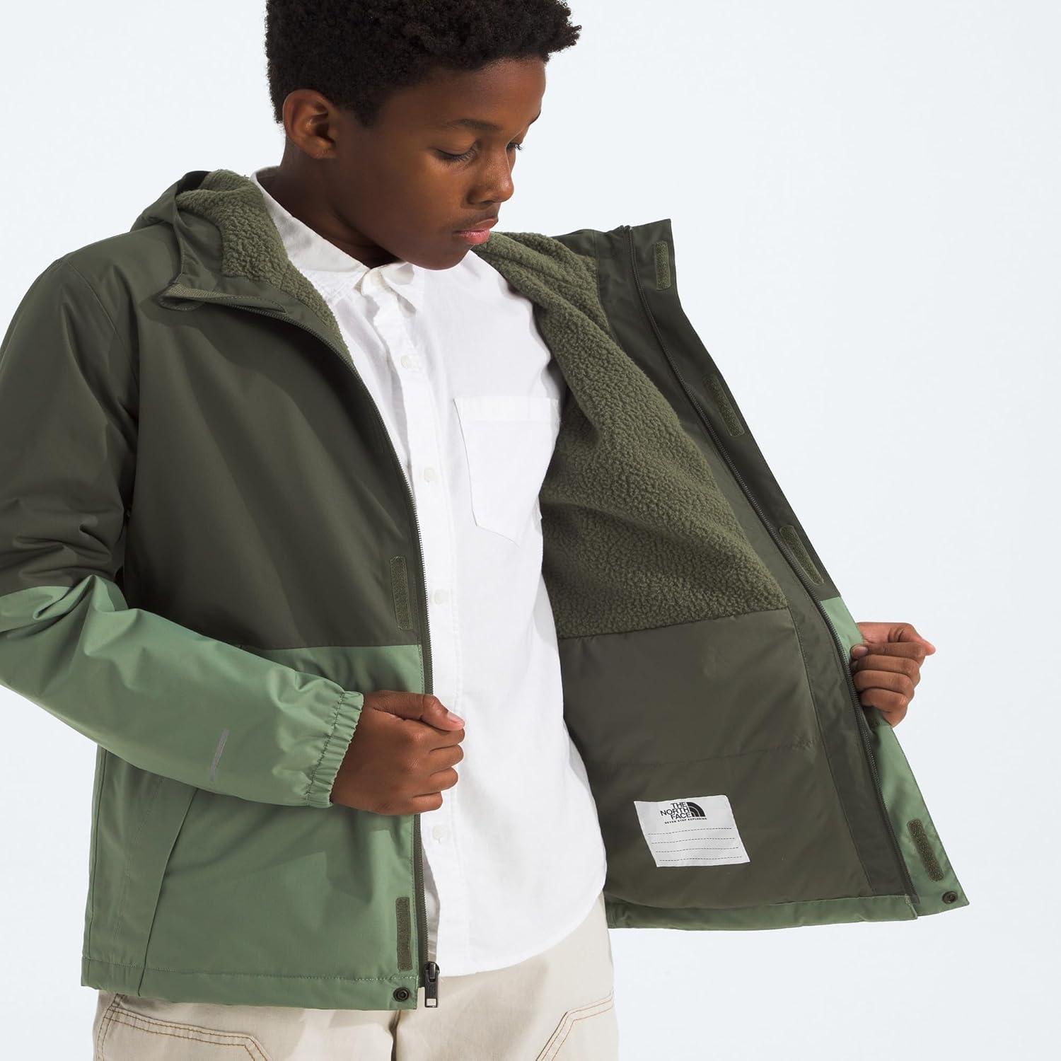 imageThe North Face boys Warm Antora Rain Jacket Little KidBig KidNew Taupe GreenBark Mist