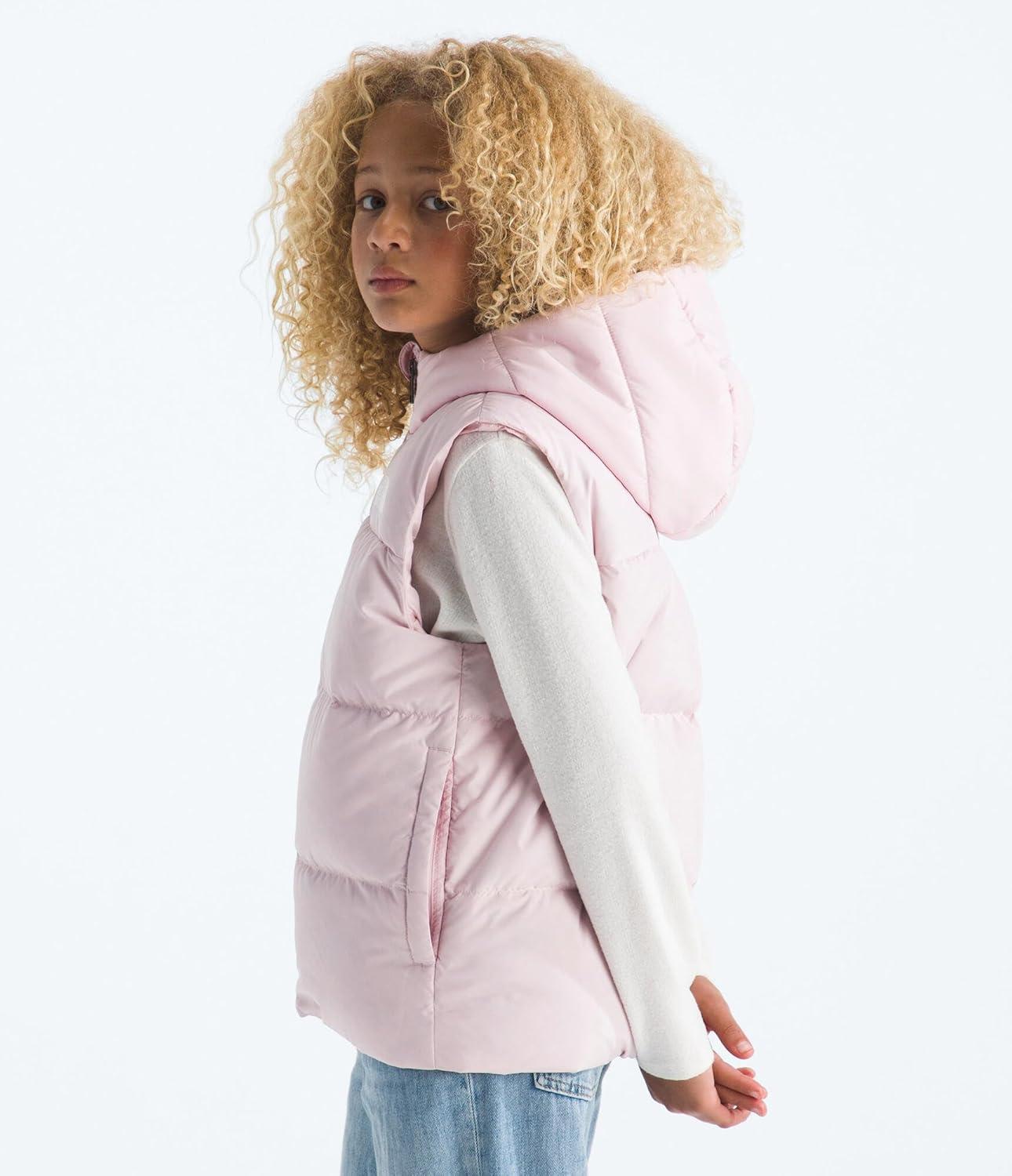 imageThe North Face unisexchild North Down Hooded VestPale Blossom