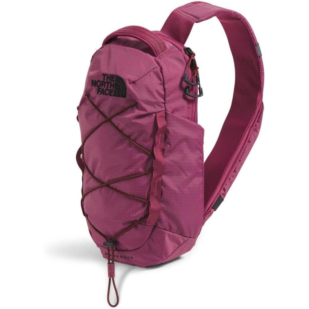 imageTHE NORTH FACE Borealis SIing Bag Crossbody Adjustable Strap Water Repellent Finish Multiple Compartments Tablet SleeveCyber BerrySumac