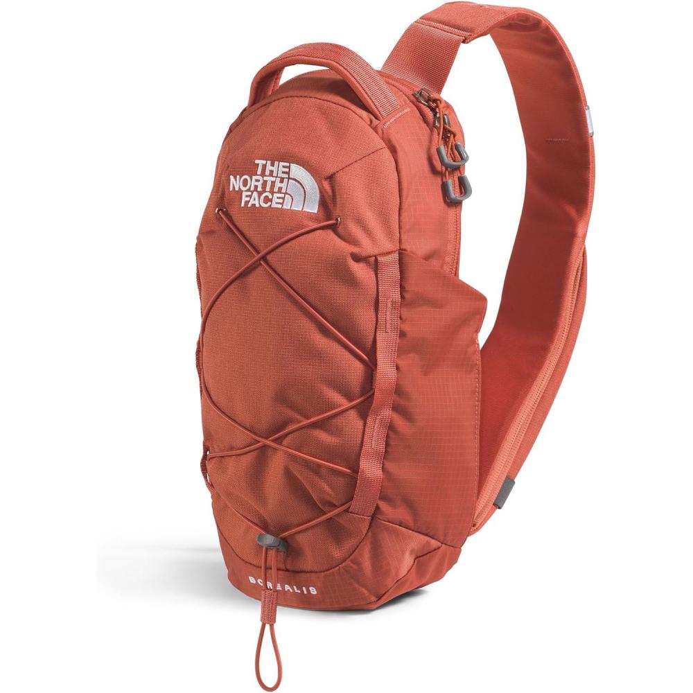 imageTHE NORTH FACE Borealis SIing Bag Crossbody Adjustable Strap Water Repellent Finish Multiple Compartments Tablet SleeveMars Dust Dark HeatherMars Dust