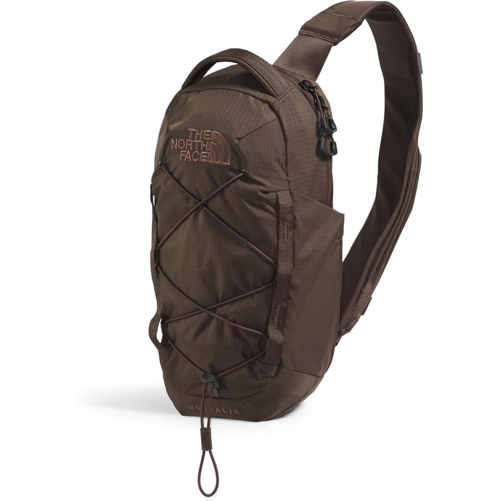 imageTHE NORTH FACE Borealis SIing Bag Crossbody Adjustable Strap Water Repellent Finish Multiple Compartments Tablet SleeveSmokey BrownLatte