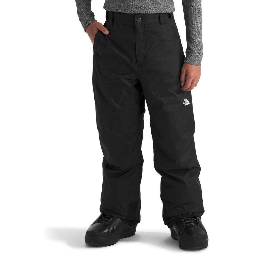 imageTHE NORTH FACE Boys Freedom Insulated Pant  Waterproof for Ski ampamp Snowboard Gaiters Adjustable Waist Zip PocketsTnf Black