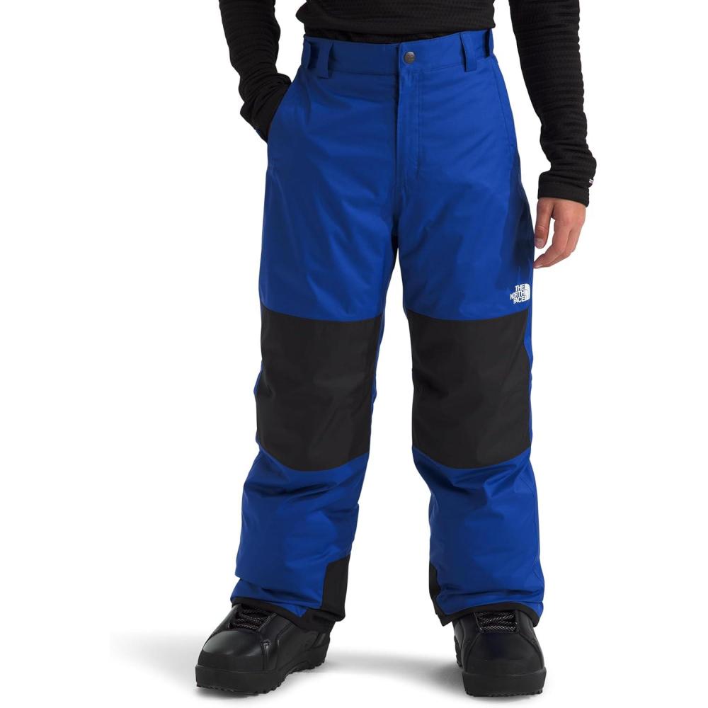 imageTHE NORTH FACE Boys Freedom Insulated Pant Waterproof for Ski ampamp Snowboard Gaiters Adjustable Waist Zip PocketsTnf Blue
