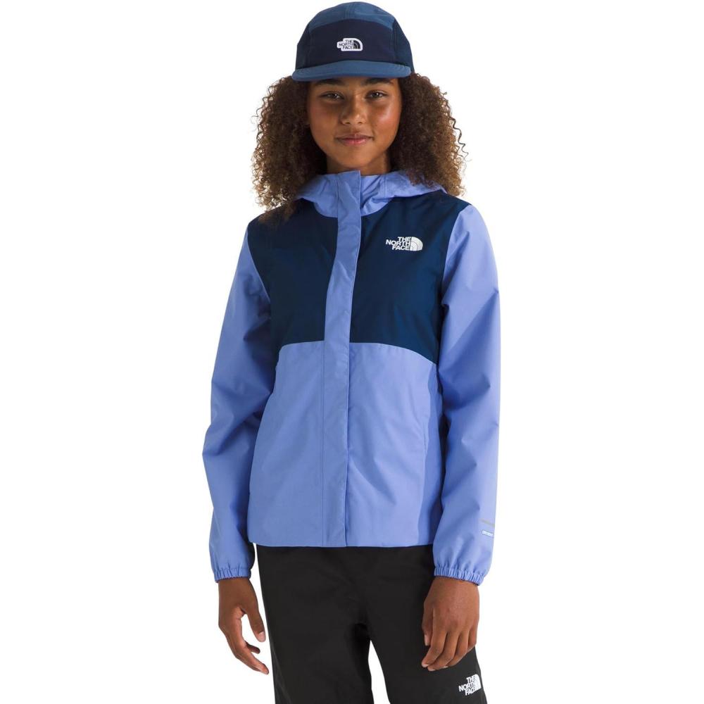 imageTHE NORTH FACE Girls Antora Rain Jacket Waterproof Breathable 3piece Hood Secure Zip Hand PocketVirtual Blue
