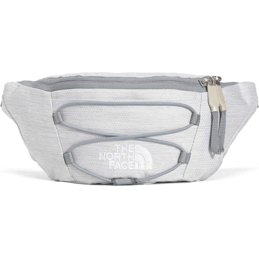 imageTHE NORTH FACE Jester Lumbar Pack  Fanny Pack With Water Repellent Finish 22 Liters Crossbody Adjustable StrapTNF White Metallic MlangeMid GreyNPF