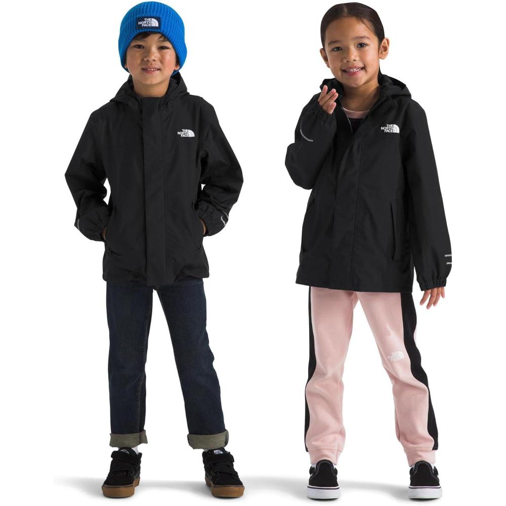 imageTHE NORTH FACE Kids Antora Rain Jacket Waterproof Breathable 3piece Hood Secure Zip Hand PocketTnf BlackTnf Black