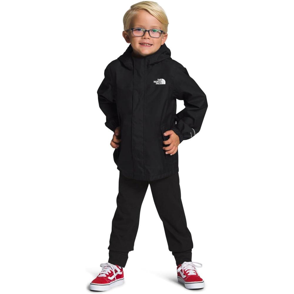 imageTHE NORTH FACE Kids Antora Rain Jacket Waterproof Breathable 3piece Hood Secure Zip Hand PocketTnf Blacknpf