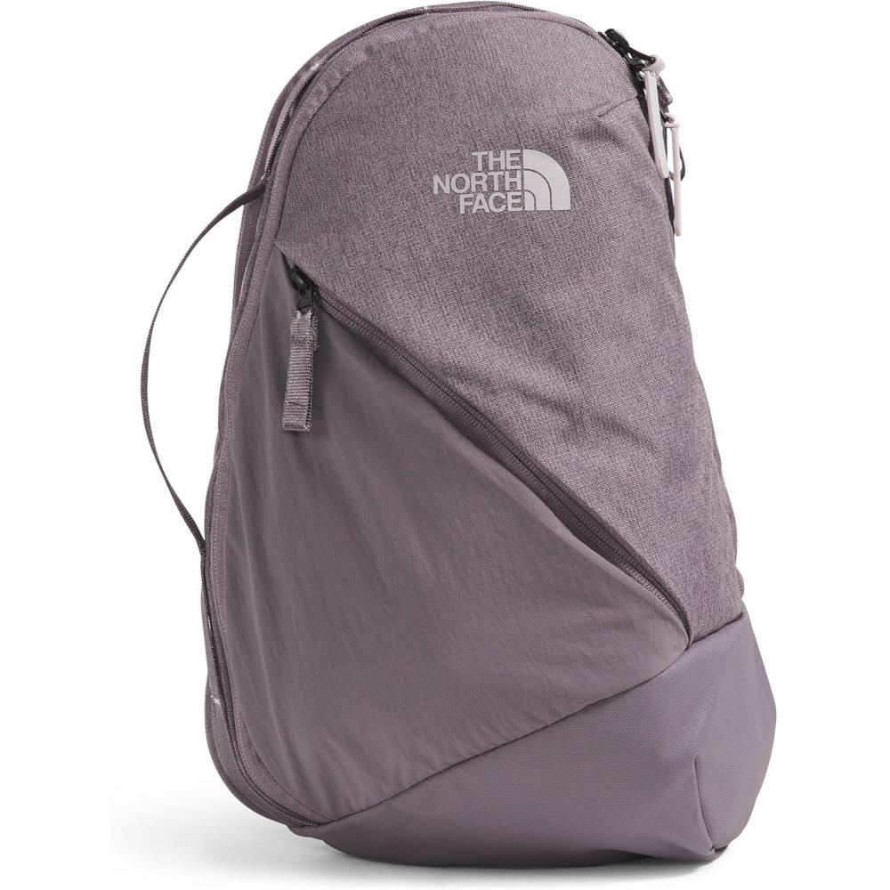 imageTHE NORTH FACE Womens Isabella SIing Slim Carry Crossbody Bag With Large Main Compartment Water RepellentLunar Stone Dark HeatherLunar Stone