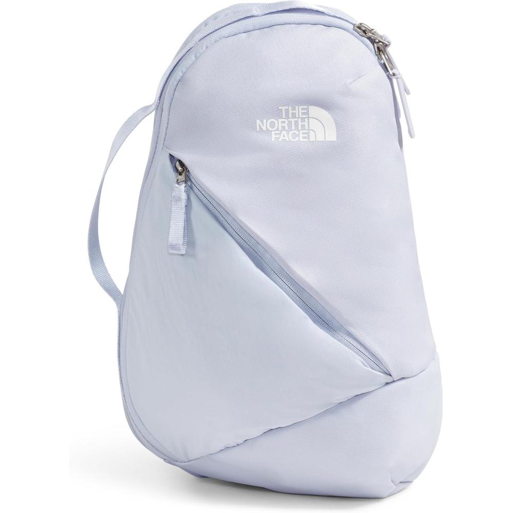 imageTHE NORTH FACE Womens Isabella SIing  Slim Carry Crossbody Bag With Large Main Compartment Water RepellentMystic Haze Dark HeatherTnf White
