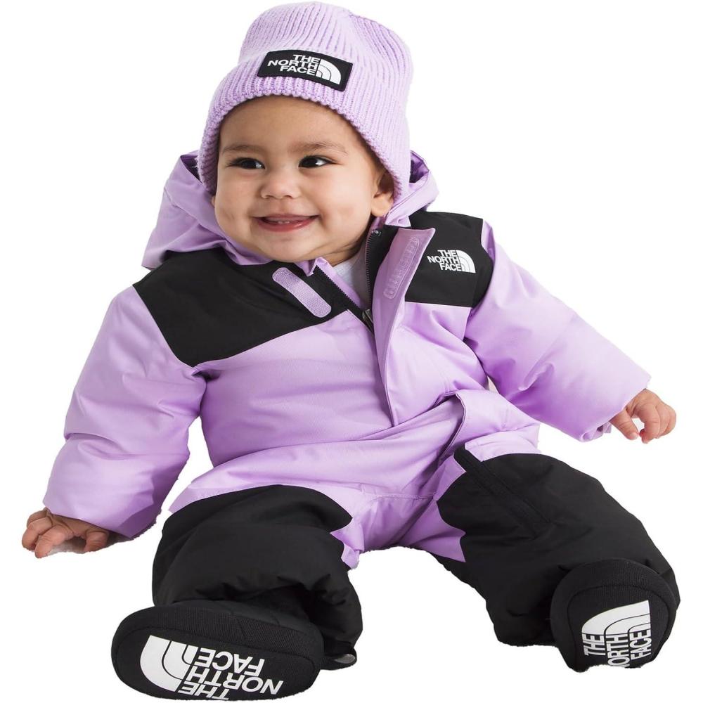 imageTHE NORTH FACE unisex baby Freedom Snowsuit Insulated Winter Snowsuit Water Repellent 3 Piece Hood With Rain Guard TunnelLite Lilac